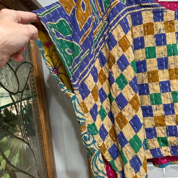 Handmade Kantha Cropped Top - Picture 4 of 8